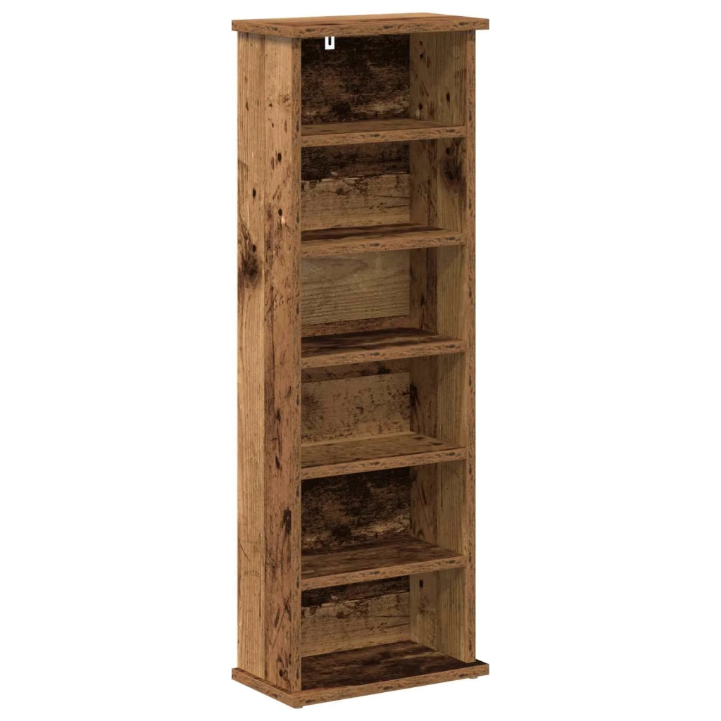 Mobile per CD 2 pz Legno antico 60 x 17 x 92 cm 8012759