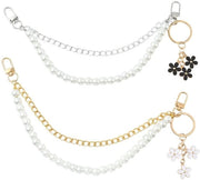 Set di 2 Accessori di Allungamento per Borsa a Catena in Oro e Argento