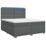 Letto box spring con materasso Grigio Scuro 160 x 200 cm 3454909