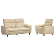 Set di divani 2 pcs Crema Tessuto 3430604