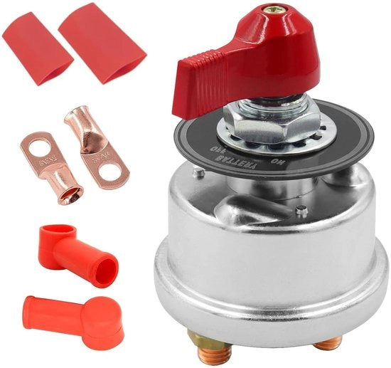 Smoakez - Interruttore di Alimentazione 300A per Auto, Camion, Camionetta con Isolatore - Interruttore di Alimentazione 12-48V con Pannello Frontale - Adatto per Motori Esterni di Nave