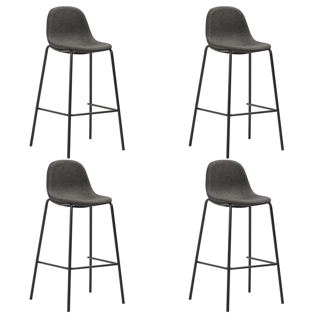 Set da Bar 5 pz in Tessuto Grigio Scurocod mxl 72261
