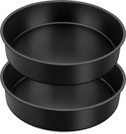 Set di forma per biscotti da 2 - Forma per torta rotonda con rivestimento antiaderente e nucleo in acciaio inossidabile - 25 cm - Regalo per Natale, compleanno, matrimonio - Non tossico e salutare - Facile da utilizzare