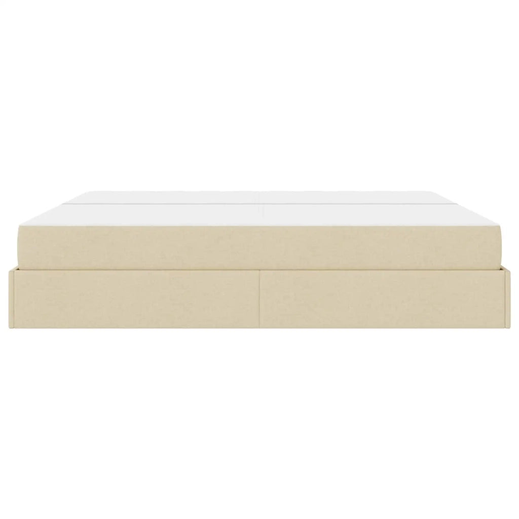 Struttura letto con materasso con materasso 2 pcs Crema Tessuto 3399520