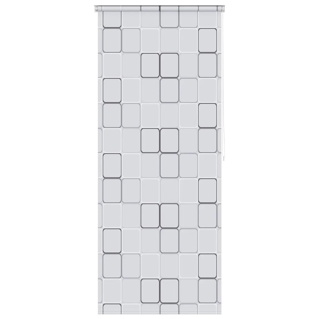 Tenda a Rullo per Doccia-Tenda avvolgibile 100x240 cm Quadrati