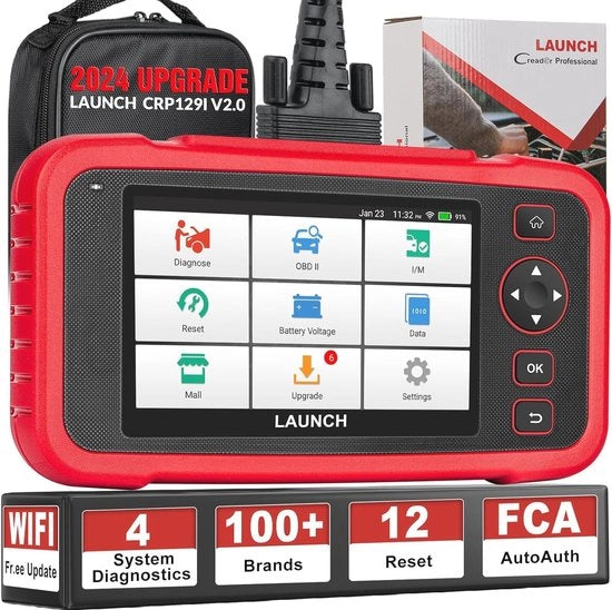 Strumento di Diagnosi OBD2 con 12 Funzionalità di Reset e Tester di Batteria per Auto - Diagnosi e Codici di Errore di Motori