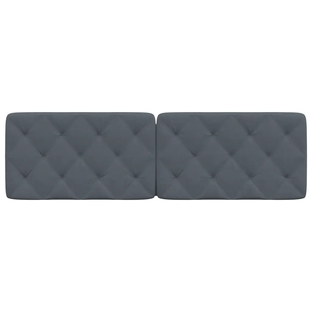 Cuscino Testiera Grigio Scuro 160 cm in Velluto CFW1712547