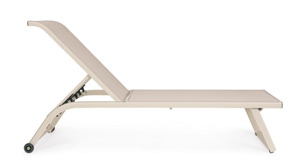LETTINO CON RUOTE TAYLOR DA ESTERNO WHISPER 70X182X 91.5HCM