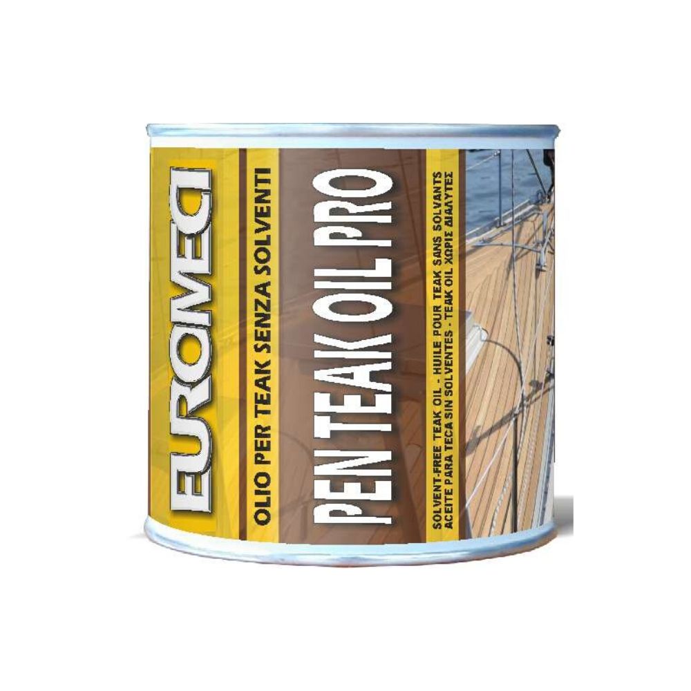 Euromeci pen teak oil pro olio per teak senza solventi confezione da 750 ml