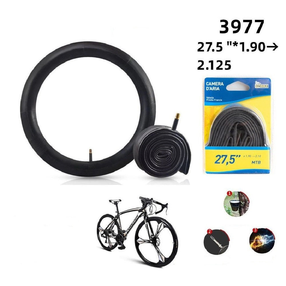 Trade Shop - Camera D'aria Bici 27,5"x1.90 2.125 Valvola Presta Compatibile Regina Italia 3977 -