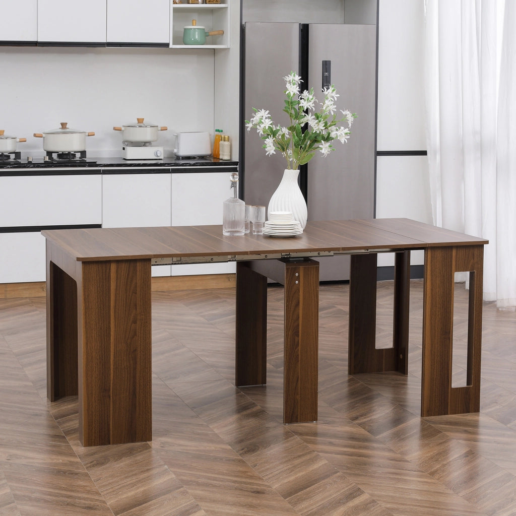 Tavolo da Pranzo Allungabile per 4-6 Persone ¨C Zephmum ¨C Legno Marrone 180x85x75 cm