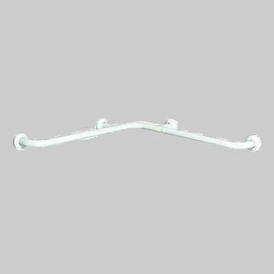 CORRIMANO AD ANGOLO PREVERNICIATO BIANCO  cm 650x1000     MADE IN ITALY