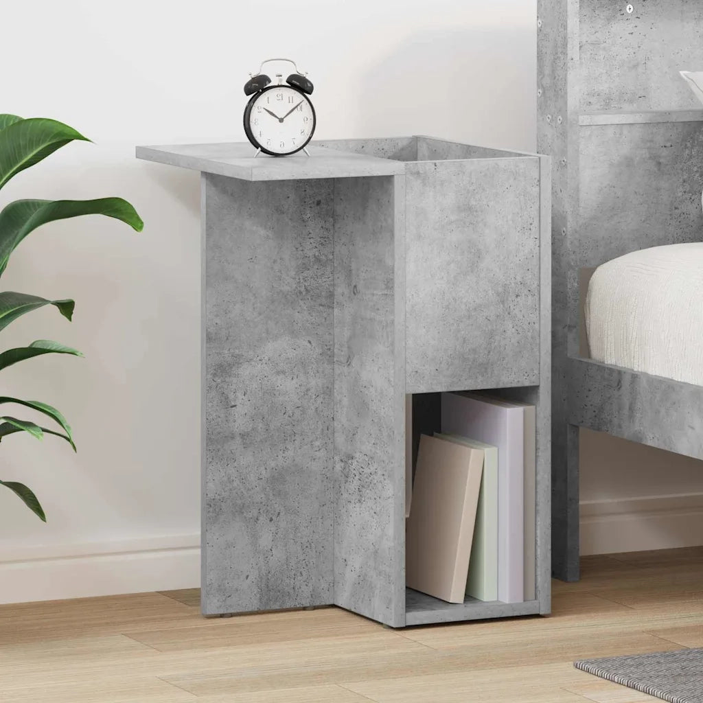 Tavolino Grigio cemento 35 x 40 x 55 cm Legno multistrato 891099