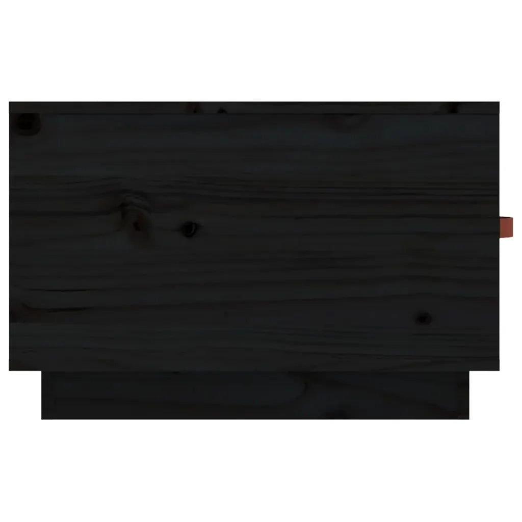 Tavolino da salotto | Tavolino da caff¨¨ | Tavolino da Soggiorno Nero 60x53x35 cm Legno Massello di Pino
