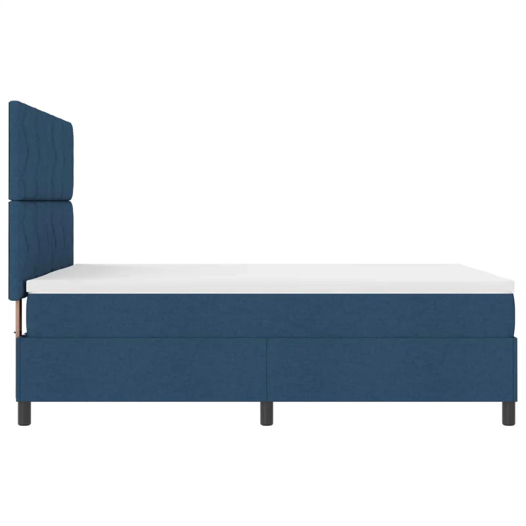 Letto a molle con materasso con led Blu 160 x 200 cm Tessuto 3342962