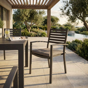Poltrona da Giardino Impilabile in Alluminio cm 55 5x61x85 - DAVID