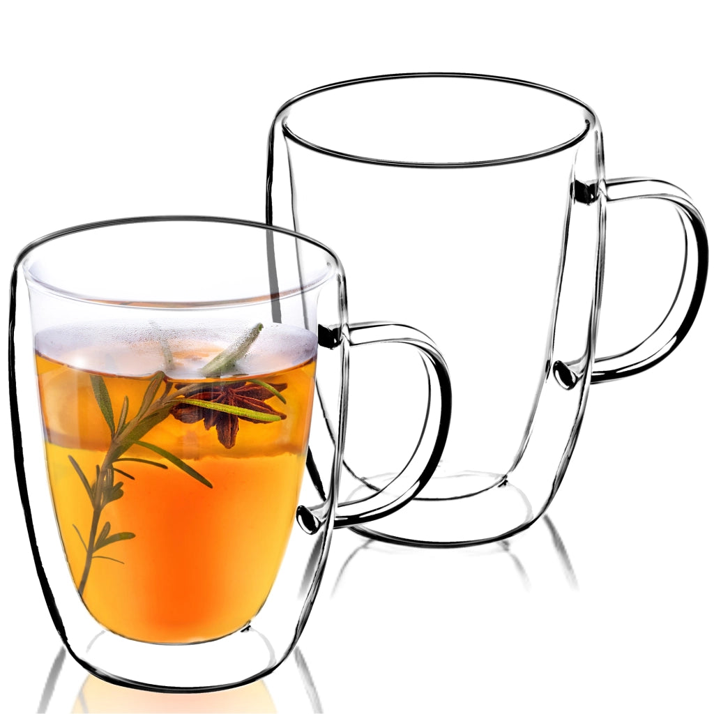 Bicchieri termici KADAX per caffè, tè, latte macchiato, tazze a doppia parete da 350 ml, 2 pezzi