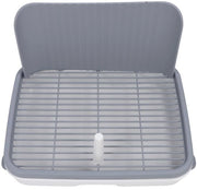 Hondentoilet con Antislip in PP - Contenitore di Cibo per Cani Rimosso - Grande Matassa Assorbente - Toilet per Animali Domestici Interno/Esterno - Carrello di Pulizia per Cani Portatile - Facile da Pulire