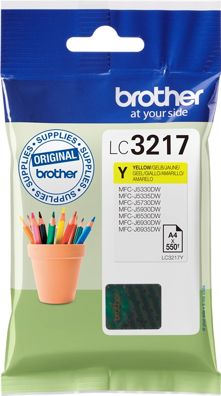 Brother LC3217Y cartuccia d'inchiostro 1 pz Originale Giallo