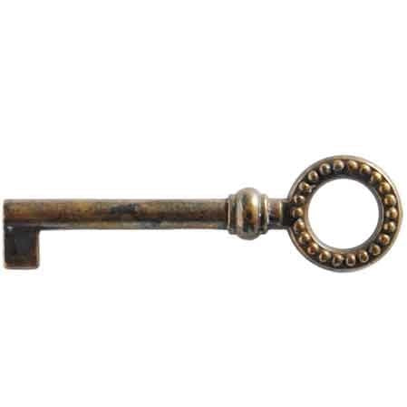 CHIAVE PER MOBILI '7003' 22x74 mm - Patinato antico - GIUSTI