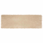 Tappeto in finta TAFALLA | Tappeto del soggiorno Beige 80 x 250 cm Poliestere