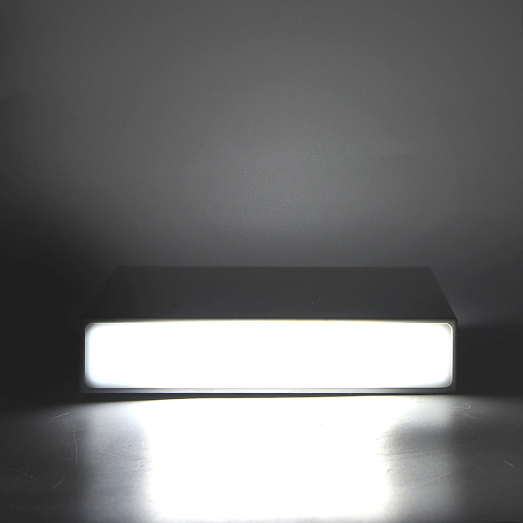 APPLIQUE LED QUADRATA SLIM 12W BI-EMISSIONE LUMINOSA 6500K° - ILLUMINAZIONE SOGGIORNO CAMERA DA LETTO INGRESSO UFFICI E NEGOZI