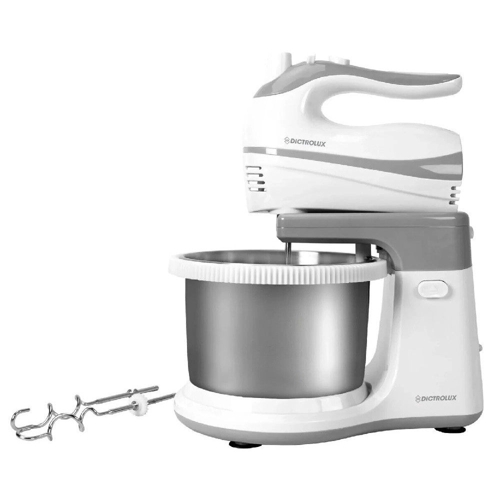 Trade Shop - Sbattitore Con Ciotola 2.5lt In Acciaio Girevole 5 Velocità + Turbo 500w 585606 -