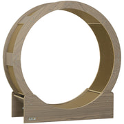 Ruota per gatti 91 cm in noce con freno e grattatoio, per movimento sano e relax