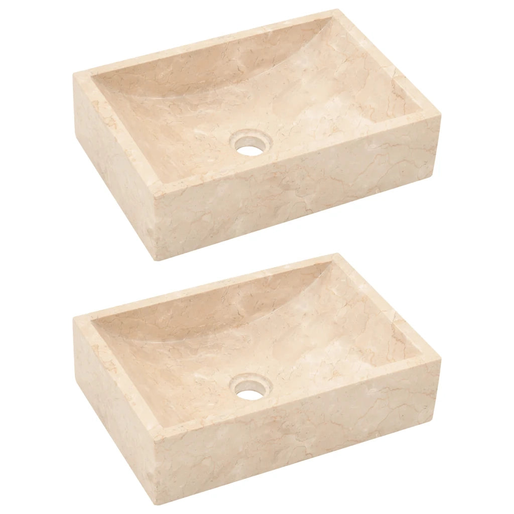 Mobile VanitÃ  Bagno e Lavandini Marmo Crema Legno Massello Teak cod mxl 64674