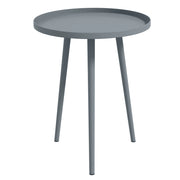 Comodino laterale; tavolino da caffè; tavolino da giardino; tavolo da giardino o balcone; acciaio; 40 x 40 x 50 cm; grigio