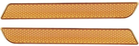 Segnalazione di Sicurezza per Deltazampe - Riflettore per Deltazampe - Riflettore di Marcatura Laterale - Adatto per FLT/FLHT/FLHRC - Paio - Riflettore per Motocicletta