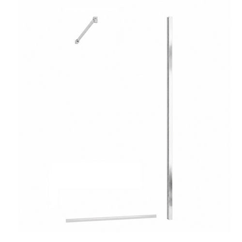 Kit Componenti Majestic per Walk in Dh Alluminio Argento Lucido