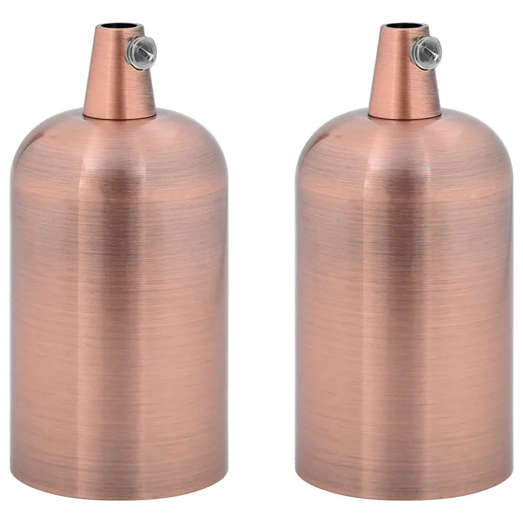 Portalampade 2 pz Rosso Bronzo E27 4106529