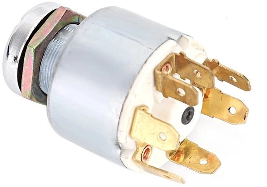 Chiave di Blocco Universale - 4 Posizioni - 12 V - Per Auto/Moto/Barca - 3 Pezzi - Materiale Resistentente alla Corrosione - Interruttore a Contatto