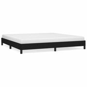 Letto matrimoniale | Letto per adulti | Giroletto senza Materasso Nero 200x200 cm in Tessuto