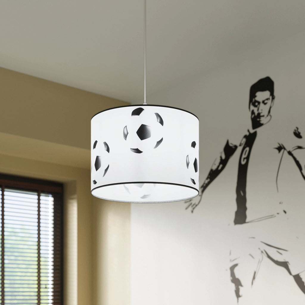 Lampada a sospensione bimbi palla calcio Ø30 E27 15W Pure Lume