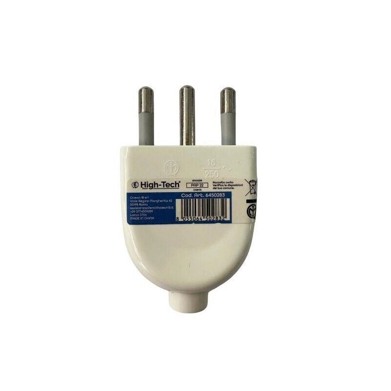 HIGH-TECH SPINA GRANDE S17 SALVASPAZIO 16A BIANCA 2P+T MATERIALE ELETTRICO