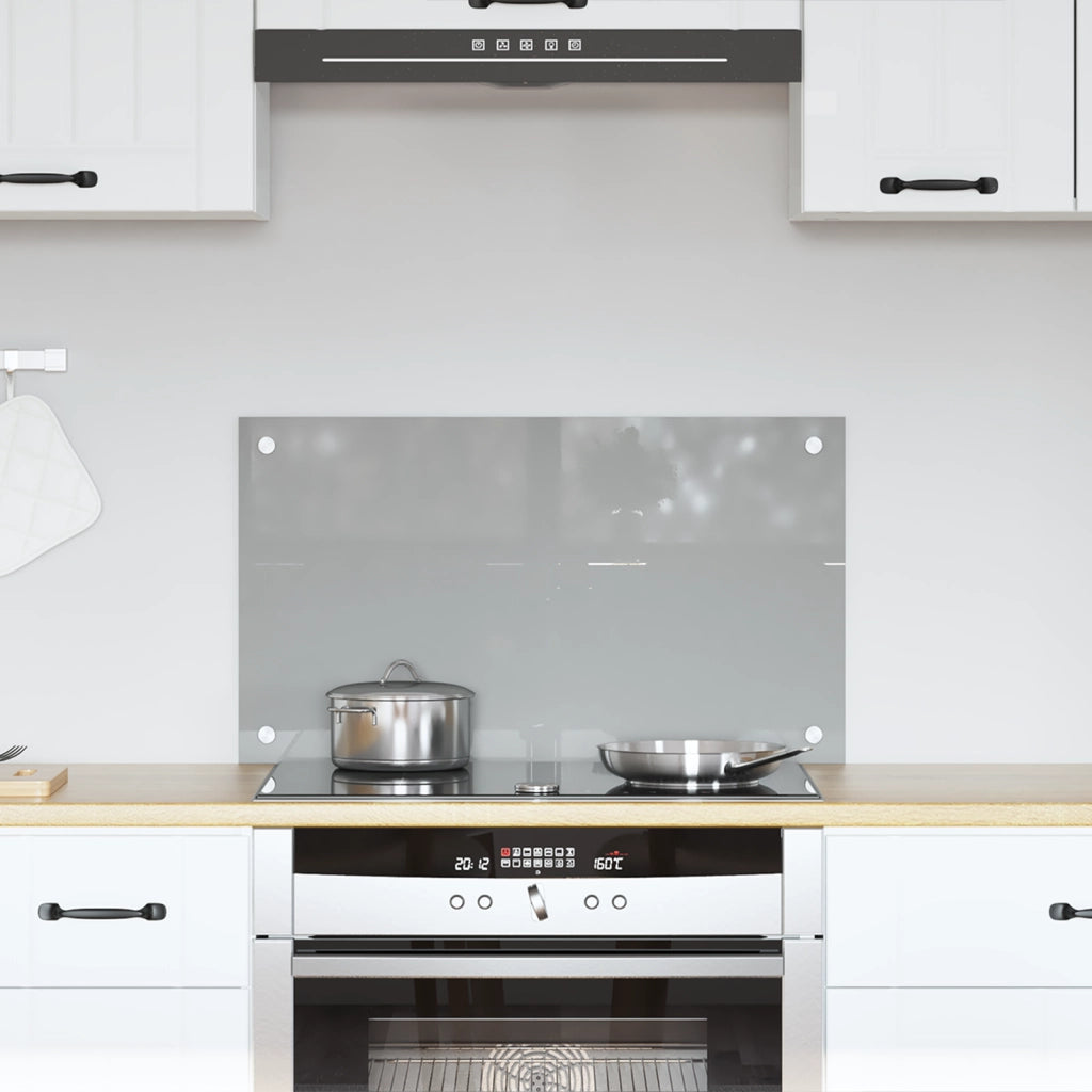 Schienale Cucina Grigio Chiaro 70x40x0,6 cm Vetro Temperato