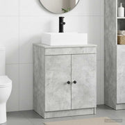 Set di mobili per il bagno Grigio Cemento Legno ingegnerizzato 3404253