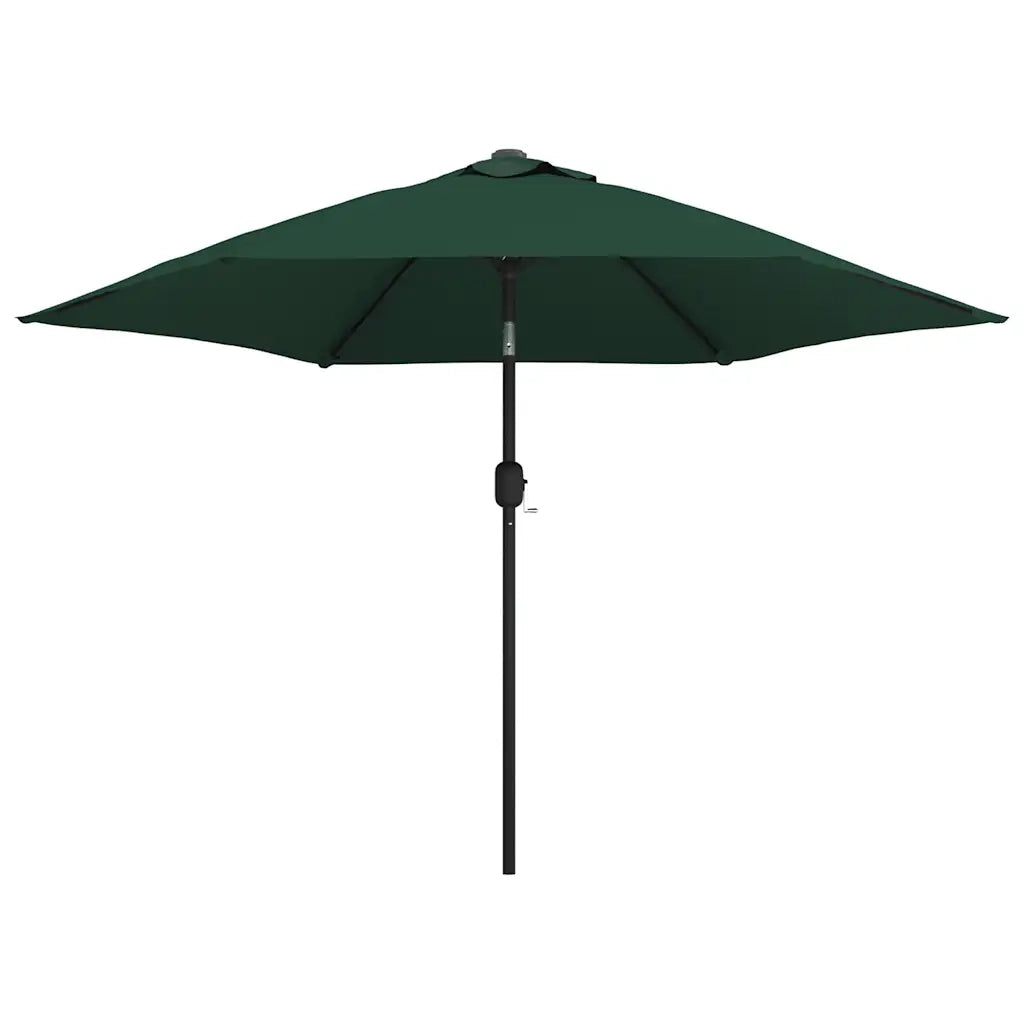 Ombrellone a Sbalzo da Giardino con LED-Ombrello da giardino 3 m Verde
