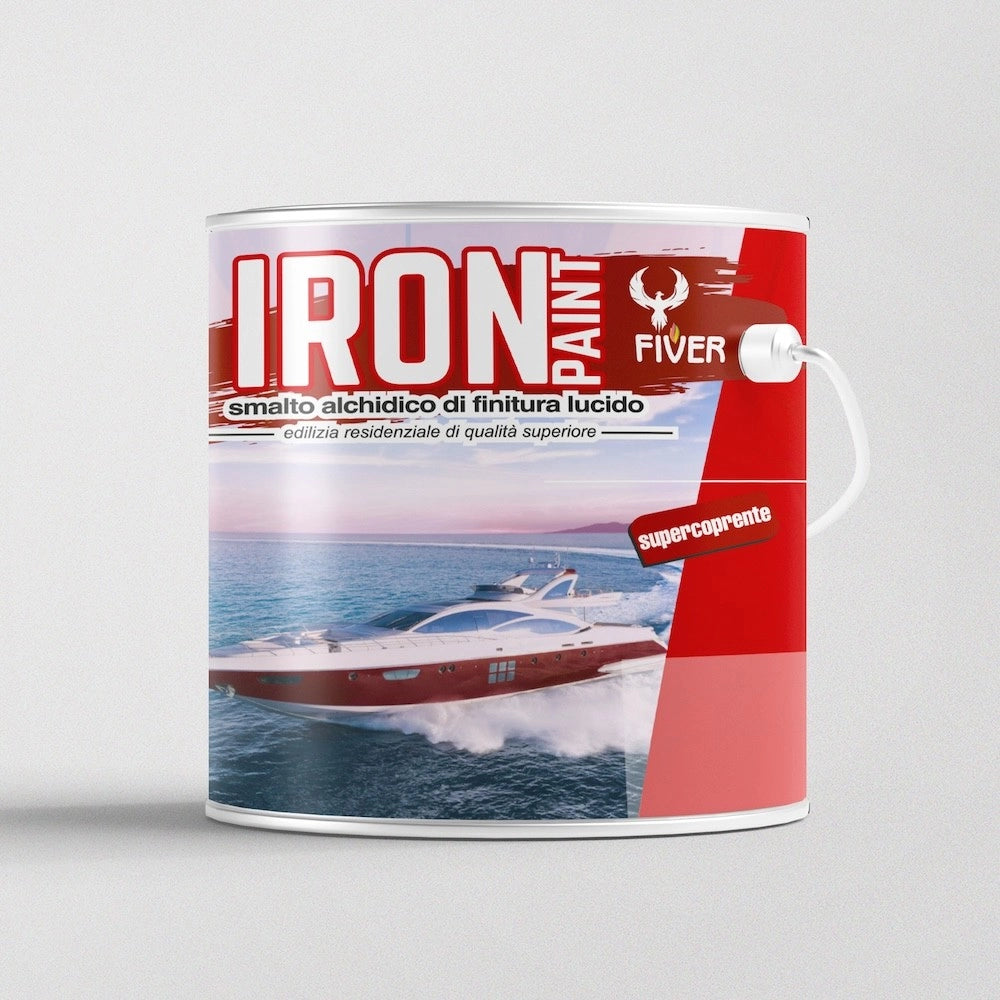 Smalto per Legno Ferro e Plastica Iron - Iron Antracite - Litri 2 -5