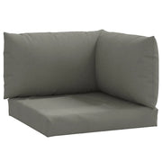 Cuscini per Pallet 3 pz | Cuscini per sedie Grigio Scuro M¨¦lange in Tessuto