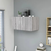 Armadietto da Parete Grigio Sonoma 80x39x40cm Legno Multistrato 815514