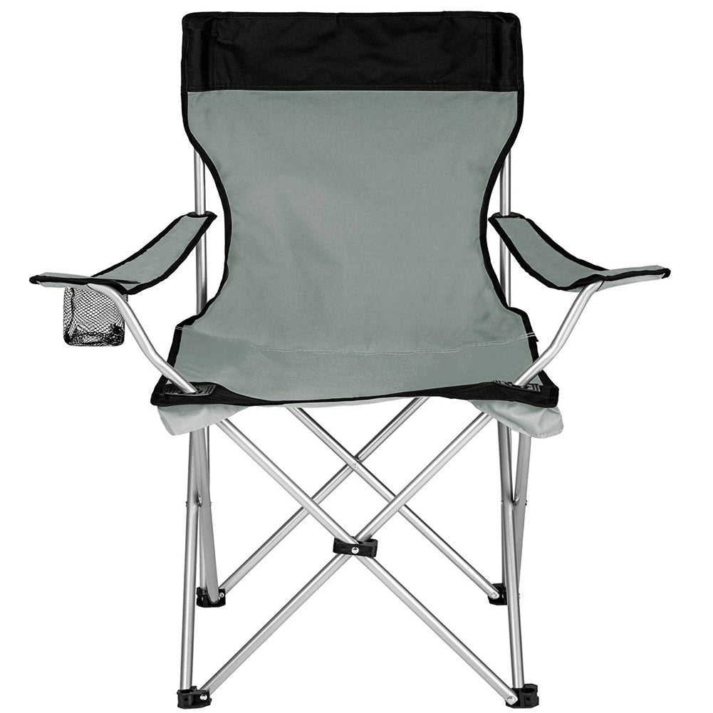 Sedia Pieghevole Da Campeggio Con Borsa Camping Sedia Spiaggia Da Esterno Grigio