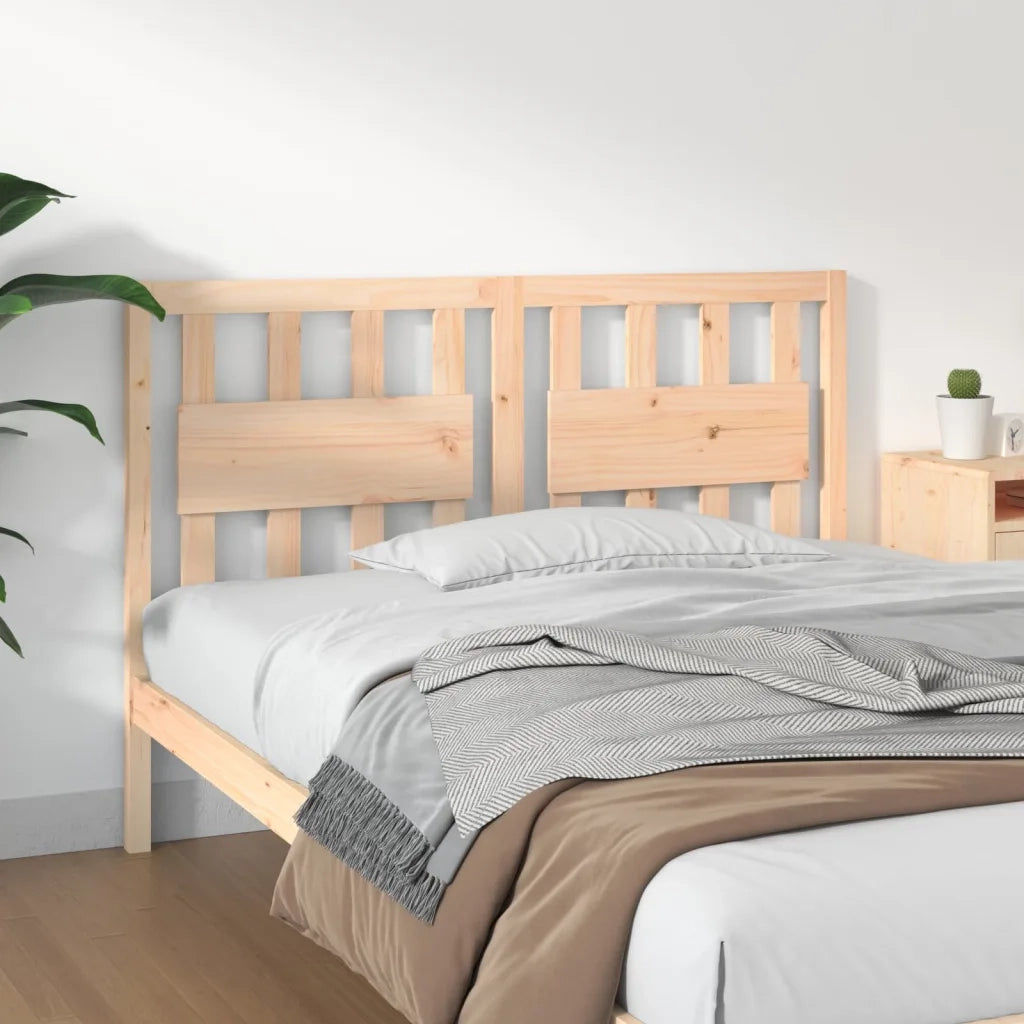 Testiera per Letto-Testata-Testiera Decorativa 140,5x4x100 cm Legno Massello di Pino 186902