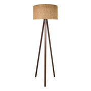 Piantana lampada lampada altezza 140 cm E27 effetto legno marrone 03_0007295