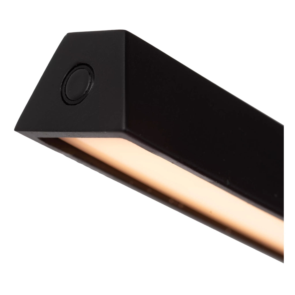 Lampada da scrivania nera LED touch dimmer Lucide Lavale