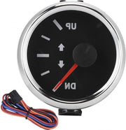 Trimmanetizzatore da 52 mm con indicazione UP-DN, misuratore di resistenza 0-190 Ohm, con illuminazione di sfondo rossa, nero/argento