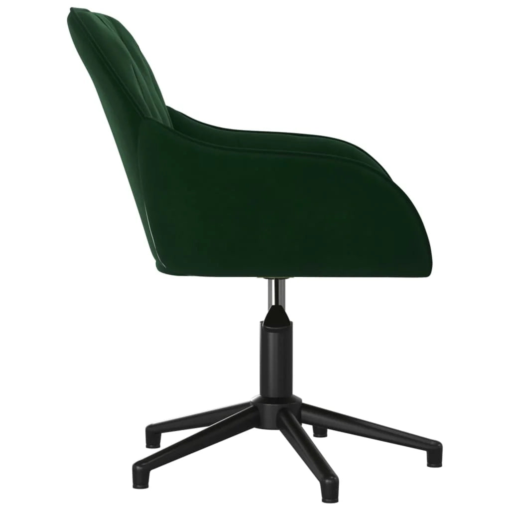 Sedia girevole da ufficio/sedia da studio/sedia da computer/sedia da studio velluto verde scuro 02_0024188