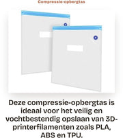 Sac di stoccaggio a vuoto - Resistenze al umidità - Riciclabile - Per filamento 3D - Conservazione a vuoto - Facile da utilizzare - Sac a vuoto